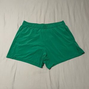 Outdoor Voices OV Green 4" High Stride Shorts